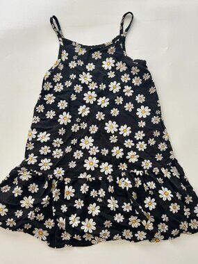 Girls 6x Jumping Beans Black and white daisy dress